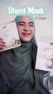 MASKER JERAWAT DAN BERUNTUSAN SHEETMASK ACNE SR12 ISI 5 SHEET BPOM MASKER MURAH AMPUH MENGATASI JERAWAT