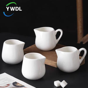 50/100/220ML Mini Ceramic Milk Jug Espresso Coffee Cream Jugs Kitchen Sauce Cup Serving Pitcher White Heat-resistant Milk Cup