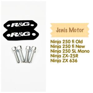 MIRROR BLANKING COVER TUTUP SPION R&G CBR K45G K45N K45R GSX NINJA FI MONO OLD R15 R25