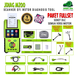 NEW JDiag M200 SEMUA MOTOR INJEKSI Function Diagnostic Tool Kesalahan OBDII ECU CO Motor Injeksi