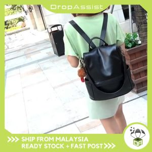 DROPASSIST 2186 READY STOCK Multifunctional Women Anti-Theft Backpack Beg Galas Wanita Bag Belakang Perempuan