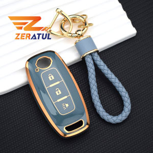 3/4 Nút TPU Từ Xa Chìa Khóa Vỏ Fob Giá Đỡ Móc Khóa Dành Cho Xe Nissan X-Trail T33 Qashqai J12 Teana Altima Ariya 2022 2023