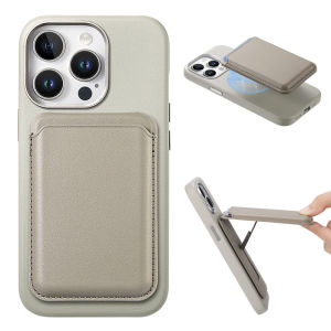 Magnetic Wallet iPhone 13 14 15 16 Pro Max Fully Wrapped Leather Case Cover Detachable Card Holder Stand iPhone 16 Plus Casing Shockproof Protective Phone Case with Metallic Accent - Lazada