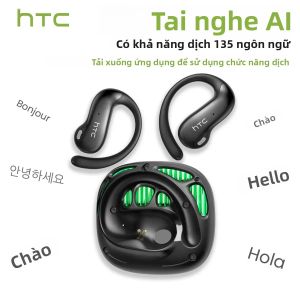 Tai Nghe Bluetooth HTC NE30 V6.0 Tích Hợp AI Dịch Thuật Tai Nghe Thể Thao Với Micro Độ Phân Giải Cao Thiết Kế Móc Tai Không Dây OWS Dành Cho Tập Luyện Thể Dục