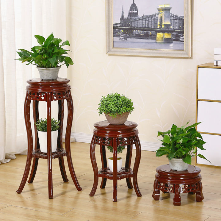 Flower Stand Woodlike Classical MultiLayer Epipremnum Aureum Plastic