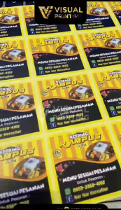 Stiker Label Kemasan Custom Free Cutting (Tanpa Minimal Order)