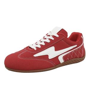 Breathable Versatile Lightweight Soft-soled Red Sneakers
