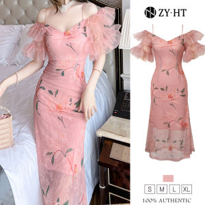 เดรสผู้หญิง เดรสซีชมพู เดรสผู้หญิง เดรสหางปลา เดรสปาดไหล่ เดรสไฮโซ เดรสออกงาน เดรสไปงานแต่ง เดรสเซ็กซี่ เดรสฝรั่งเศส