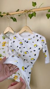 Baju Tidur Bayi Lengan Panjang Laki-laki Perempuan | Piyama Bayi Bahan Cotton
