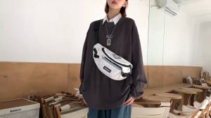 Korean Style Waterproof Shoulder Bag Crossbody Bag For Women Men Sling Bags Woman
