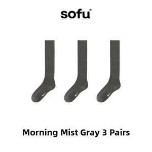 Pure Color Moisture-Wicking Slimming Cotton Long Socks