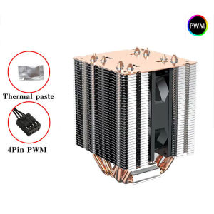 6 Heat Pipe CPU Air Cooler 4Pin PWM 90MM CPU Fan for Intel LGA 1700 1200 1150 1151 1155 1156 2011 1366 X79 X99 AM3 AM4 AM5