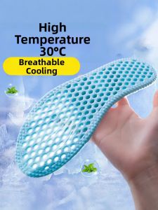 FASHEHAN | Cooling Breathable Ice Silk Insoles Men Women Hollow Design Thin Style