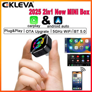 EKLEVA Wireless CarPlays Adapter Lag-Free Connectivity Stable Wireless Androids Auto Adapter with Voice Control Function