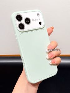 LIANGWU | Liquid Skin Feel Large Window Minimalist Color Couples Case for iPhone Full Enclosure