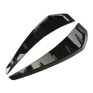 Pairs 35cm Car Fender Side Air Vent Cover Trim Modified Carbon Fiber Black Fender Side Gills Universal Air Vent Decorative Stick