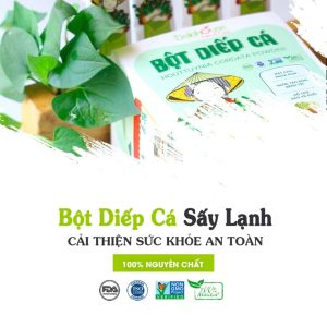BỘT DIẾP CÁ ORGANIC - Bột rau Sấy Lạnh Dalahouse chuẩn organic nguyên chất 100%