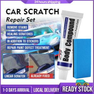 【Ready Stock】 Car Coating Waxing Car Scratch Remover Repair Wax With Sponge 15g Auto Scratches Repair Remover Car Body Grinding Compound Polishing Kits Scratch Paste Strong Fix Care Car Wax 汽车划痕凹痕修复工具
