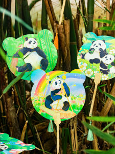 Phụ Kiện Tủ Lạnh Hình Gấu Trúc Quốc Bảo DIY Thẻ Từ Trung Hoa Dụng Cụ Văn Hóa Sáng Tạo Quà Tặng Nhỏ Từ Cơ Sở Chép Giấy Sơn Mài Thủ Công