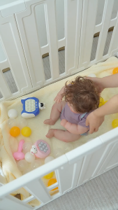 Playpen for Baby Adjustable shape Safety Material safe and odorless Children Fence Large Baby Indoor Safety Barriers Easy Install