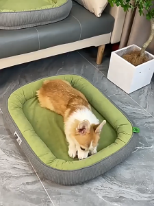 Teekland Pet Dog Bed Warm and Comfortable Kitten Sofa Cat Sleeping Bed with Non-slip Design Portable Detachable Washable Dog Bed for Large Dogs Shih Tzu