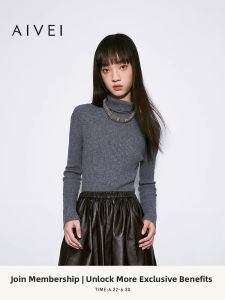 AIVEI | High Collar Cleanfit Knit Sweater