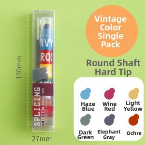 Vintage Fluorescent Colored Highlighter Pens 12 Pieces