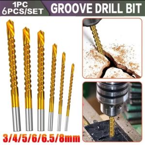 6 PCS Mata Bor Potong Power Cutting Drill Saw HSS Steel Titanium Mata Bor Gergaji