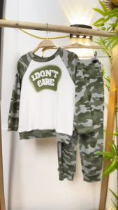 Bộ thu đông bé trai xuất Hàn 1-7 tuổi rằn ri vải gân kiểu dáng thời trang thoáng thấm hút mồ hôi