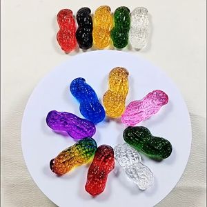 Hạt đậu phong thủy pha lê lưu ly nhiều màu chiêu tài nạp lộc decor nhà cửa