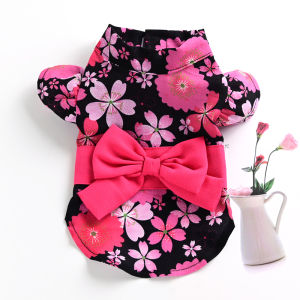Pet Cat Dog Clothes Teddy/Pomeranian Bichon Schnauzer Small Size Dogs Summer Thin Princess Vest Kimono