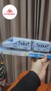 Đồ chơi đoàn tàu cao tốc 4 toa màu trắng - Đồ chơi tàu hỏa cho bé yêu