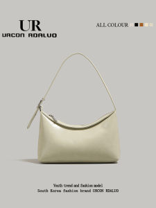 UR  Green Underarm Bag Womens 2025 New Trendy Simple French Bread Bag Versatile Handbag Single Shoulder Bag