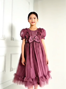 Raisa Dress 0-2 Tahun Dress Tutu Brokat Anak Perempuan Baju Princess Bahan Tile Sudah Dilapisi Furing