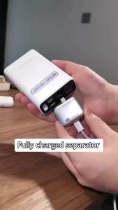 1PCS Smart Type-C Charging Adapter Auto Cut Off When Fully Charged Universal Separator Charger for Overnight & Unattended Saf
