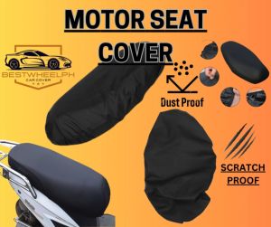 NEW PLAIN MOTOR SEAT COVER UNIVERSAL ANTI SCRATCH DUST PROOF WATER RESISTANT GARTERIZE.