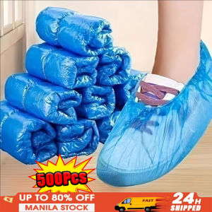 500Pcs Disposable Shoe Covers Non-Slip Waterproof Plastic Boot Covers Indoor Household Protective Shoe Covers Rainy Day Carpet Cleaning Shoe Cover