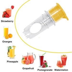 Portable Juice Extractor Lemon Squeezer Lightweight Juices Washable Manual Juices Reamer Tools Built in Filter for Lemon Orange