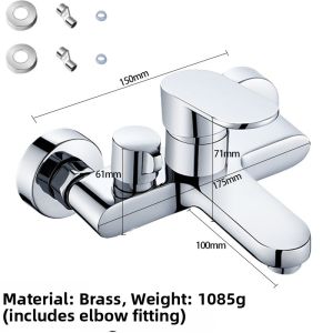 Brass Mixing Valve Shower Faucet 3-Way
