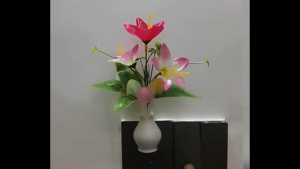 SEJESE Bedroom originality Tulips Handmade Valentines Day Gift Lilac Colorful Little Night Light 3D Light Floral Lamp LED Mushroom Night Lights