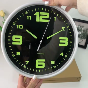 12 inches Luminous Wall Clock glow in the dark Quartz Clock Modern Nordic Minimalist Large Size Wall Clock Home Deco