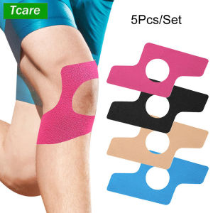 5Pcs/Set Kinesiology Tape for Knees - Knee Kinesiology Tape Pre Cut | Waterproof Workout Adhesive Patches for Recovery Injury