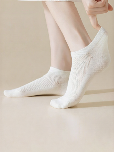 TULANDUO | Antibacterial Anti-Odor 100Percents Cotton Breathable Boat Socks