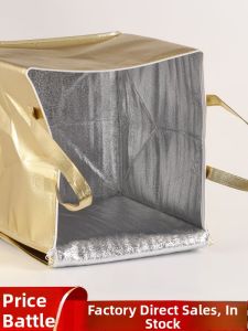 Outdoor Handheld Insulated Bag for BBQ Seafood Delivery Cold Preservation Cake Storage Bag Chinese Style Home Use Travel Bag