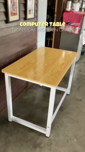 THEATT Desktop Computer Table Home Office Desk Study Table Simple Rectangular Writing Desk For Bedroom