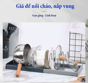 Kệ úp vung nồi nhà bếp - giá cài vung nồi thớt xong chảo có thể điều chỉnh độ dài Giá Úp Nồi Chất Liệu Nhựa Abs Và Inox - Lazada