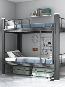 Master Hom เตียง2ชั้น เตียงนอน เตียง เตียงนอน2ชั้น เตียงสองชั้น จำหน่ายในสีดำและสีขาว สำหรับหอพักและอพาร์ทเมนท์ 90/100/120CM