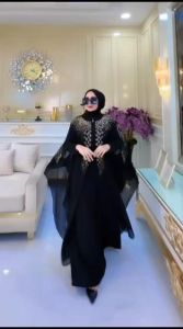 GAMIS ABAYA TURKEY KAFTAN FATIMAH BUSUI FRIENDLY MODE TERBARU PAYET MEWAH