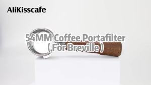 54MM Coffee Bottomless Portafilter Naked Double Spout Fit Breville Sage Barista Express Machine 870 878 880 Espresso Accessories