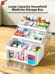 Large Capacity Multilayer Medicine Box for Children